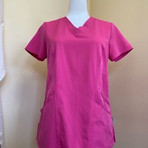 Ava Therese Fuchsia Scrub Top